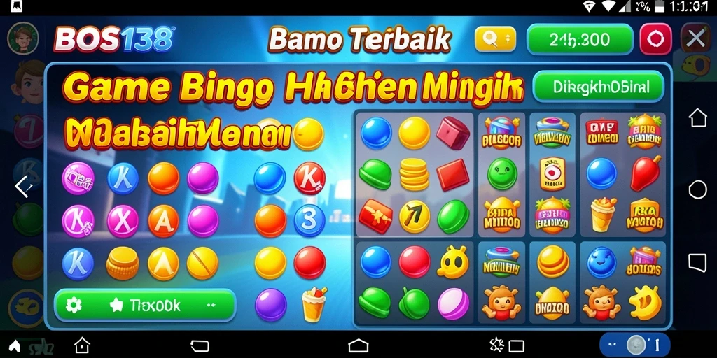 Tampilan gameplay seru dari BOS138 dengan suasana Bingo yang mendebarkan.