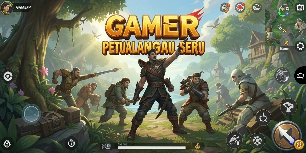 Screenshot GAMERP menampilkan momen aksi mendebarkan dalam petualangan.