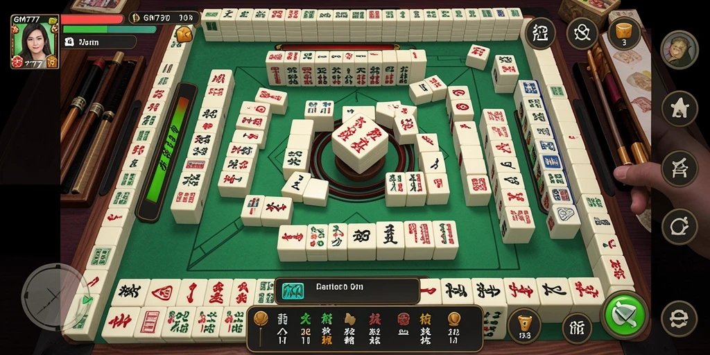 Tampilan gameplay menarik dari game Mahjong GM777.