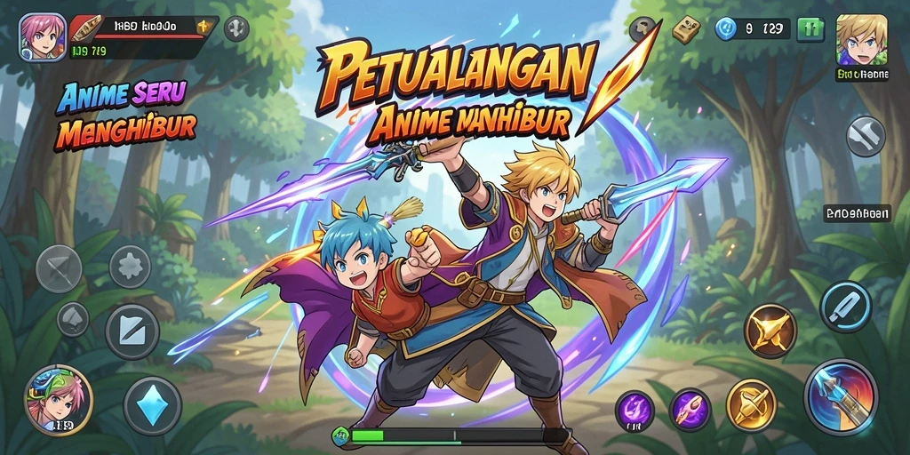 Gameplay menarik dalam dunia Anime yang penuh warna.