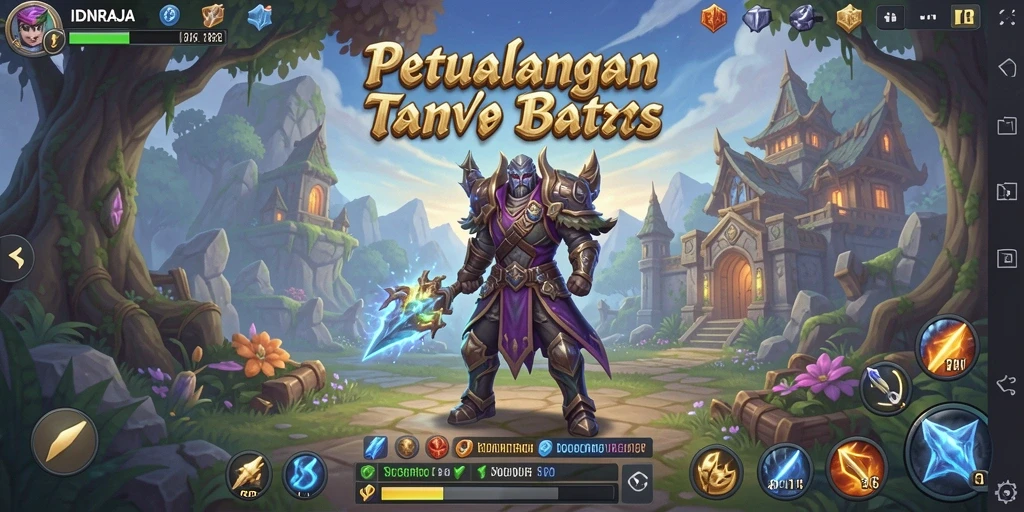 Tampilan gameplay menakjubkan dari IDNRAJA yang memikat.