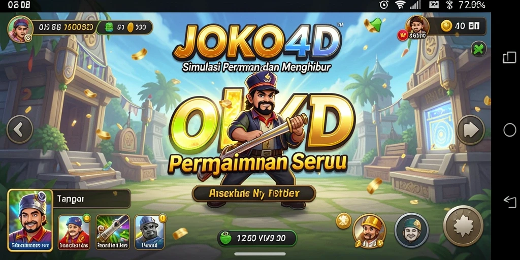 Tampilan gameplay menarik dalam JOKO4D yang memikat.
