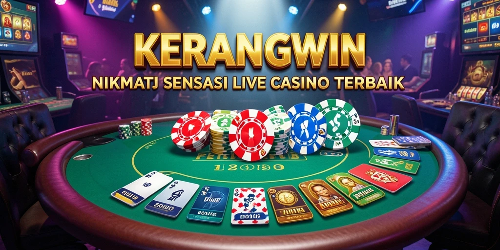 Tampilan screenshot KERANGWIN menampilkan momen mendebarkan dalam permainan Live Casino.