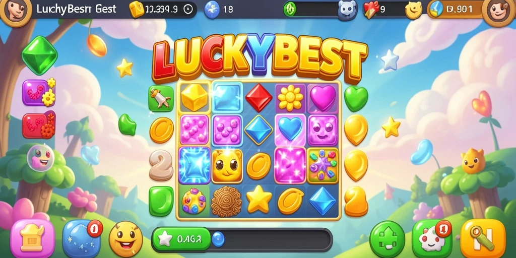 Tampilan gameplay seru dan penuh warna di LUCKYBEST.