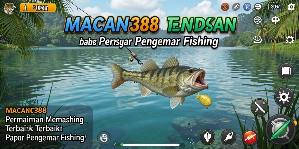 Tampilan gameplay seru dalam MACAN388 yang menampilkan aksi memancing.