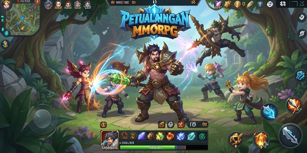 Screenshot gameplay MDG188 menampilkan aksi seru dalam dunia MMORPG.