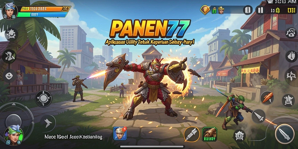 Tampilan utama aplikasi PANEN77 dengan fitur pengelolaan tugas yang mudah digunakan.