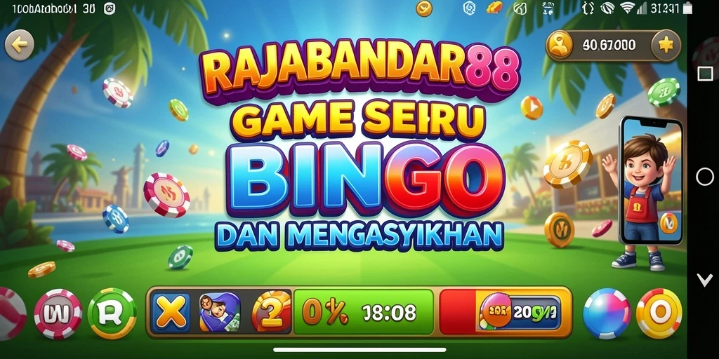 Tampilan gameplay seru di RAJABANDAR88 yang penuh warna.