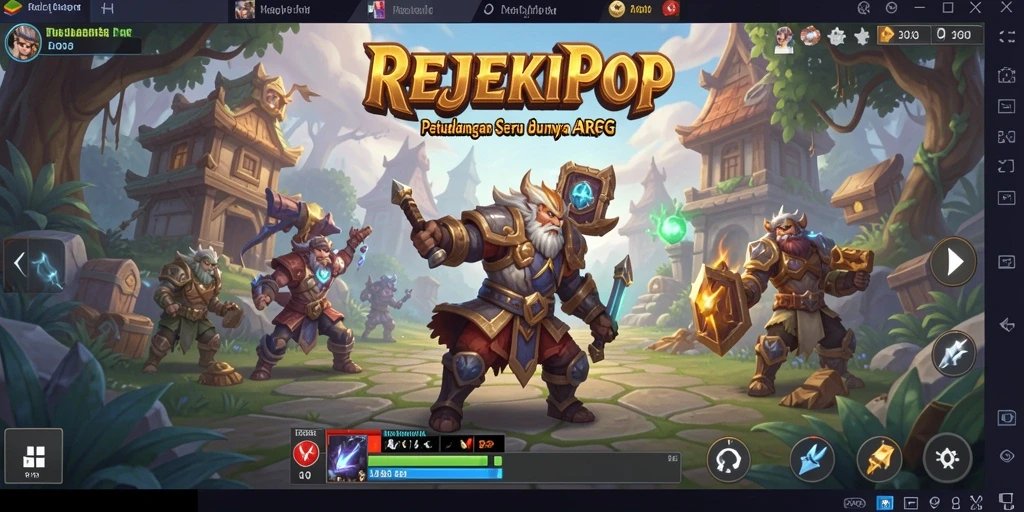 Tampilan menarik dari gameplay petualangan ARPG REJEKIPOP.