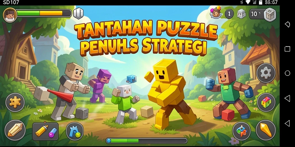 Tampilan gameplay menantang dari SD107 yang memikat.