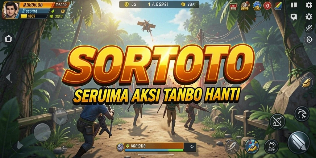 Tampilan gameplay action yang mendebarkan dari SORTOTO.