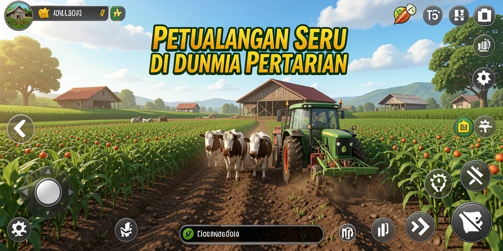 Tampilan gameplay menarik dalam T6 dengan aktivitas bertani.