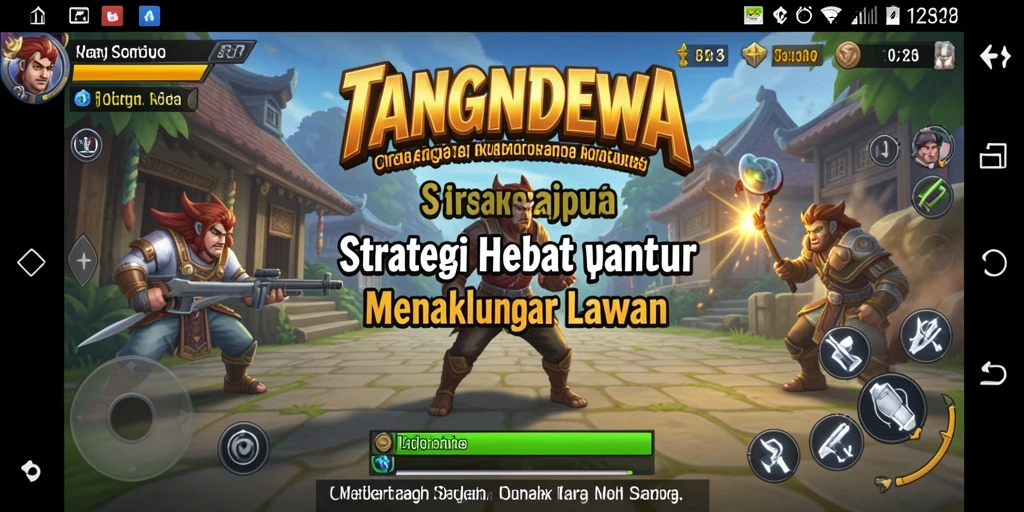 Screenshot gameplay TANGANDEWA menampilkan aksi strategi yang mendebarkan.