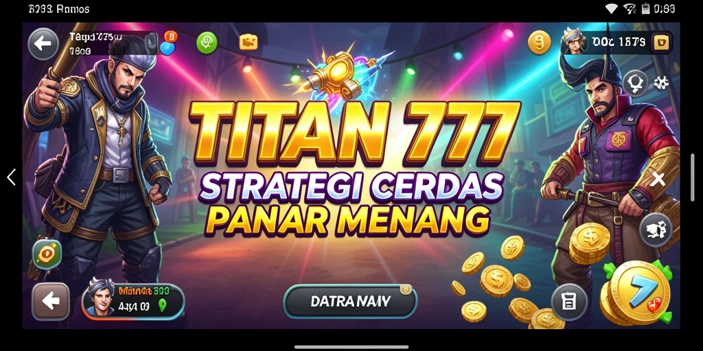 Tampilan gameplay seru dari TITAN777 dalam pertempuran strategis.
