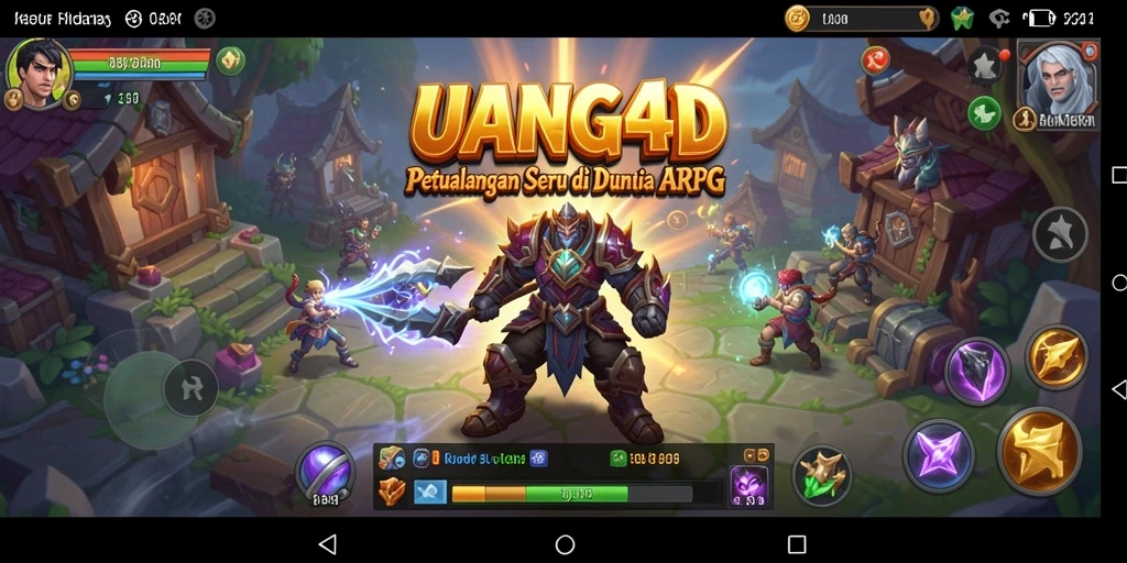 Tampilan gameplay menakjubkan dari UANG4D di dunia ARPG.
