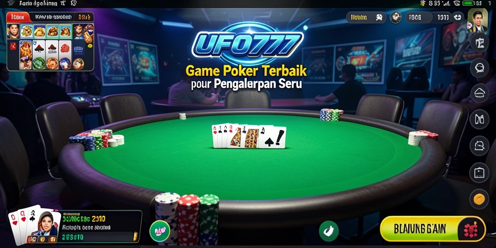 Tampilan gameplay Poker yang memukau dan mengasyikkan.